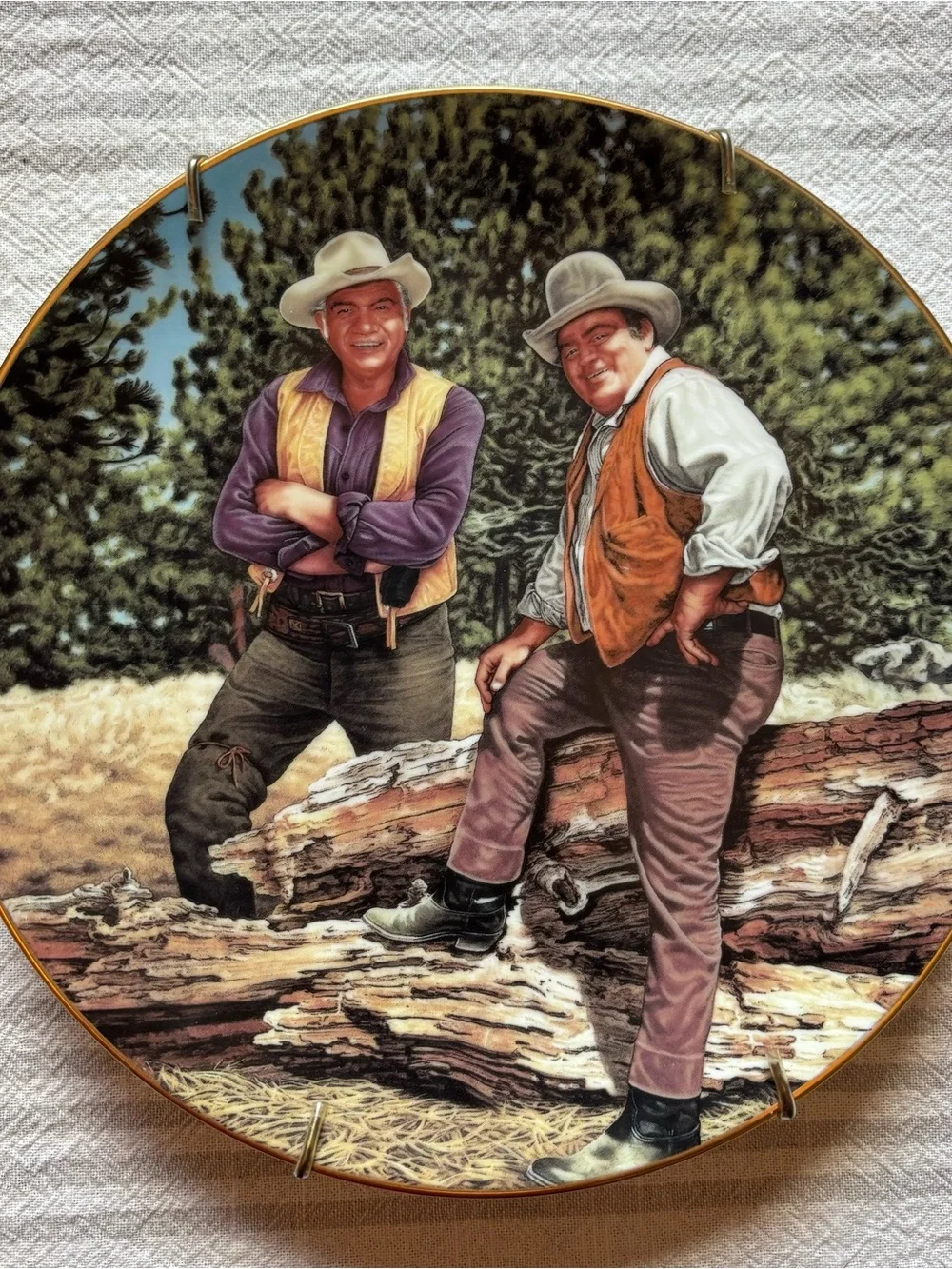 Bonanza Classic TV Westerns Porcelain Collector Plate The Hamilton 1990